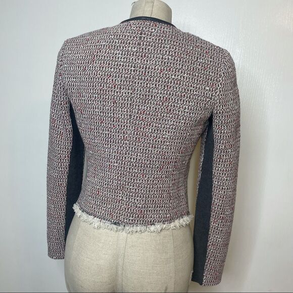 Rebecca Taylor Jacket & Tweed Lamb Leather Cutaway - Picture 4 of 10